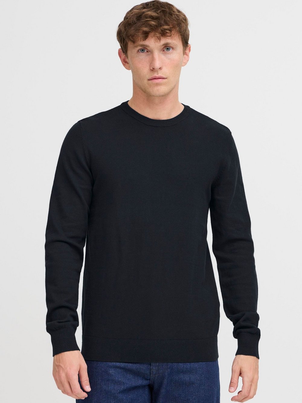 Thumbnail - BLEND Strickpullover Herren Baumwolle blau, M