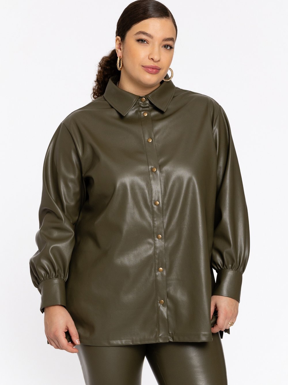 YOEK Bluse Damen grün, 42-44