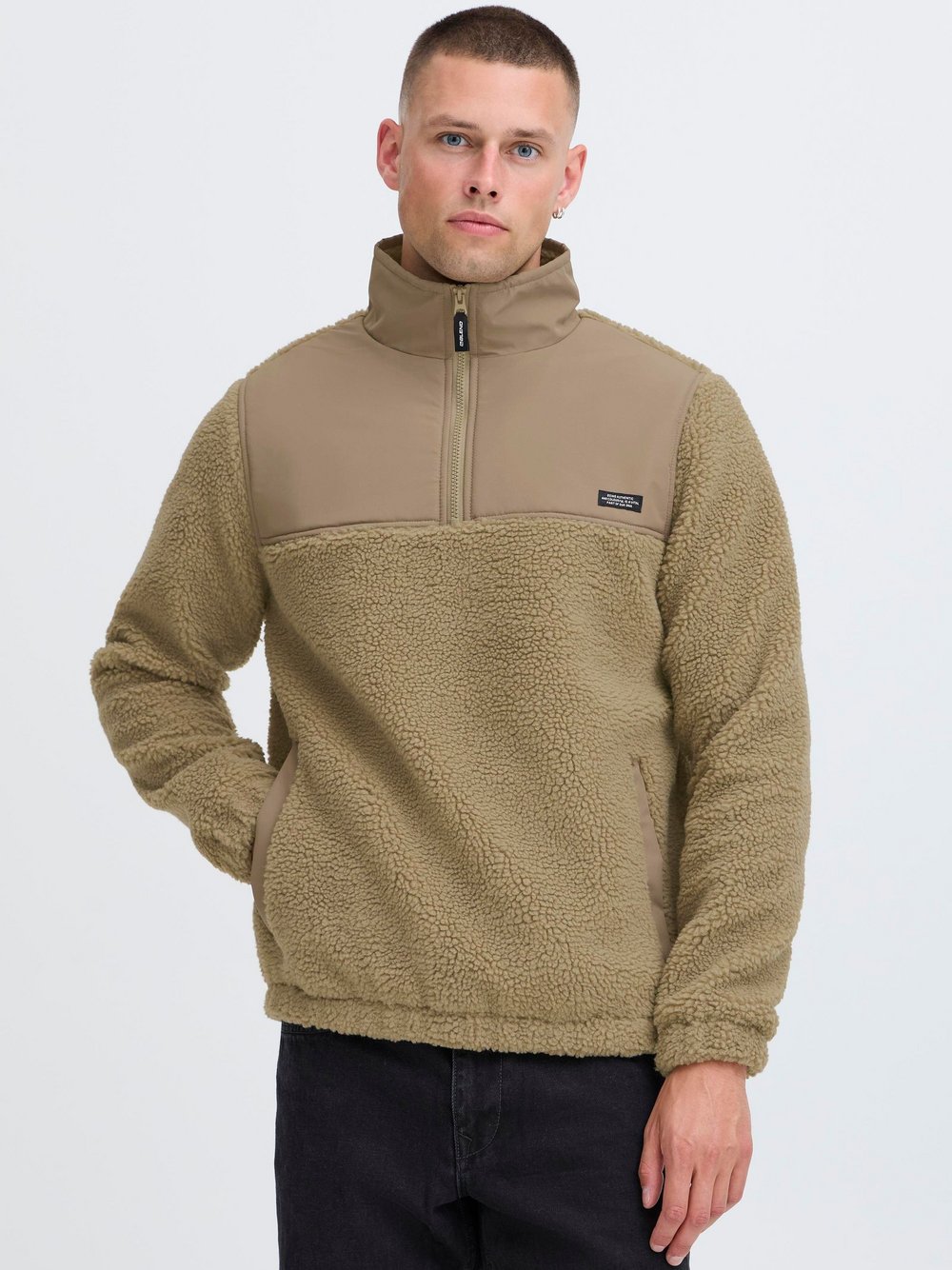 BLEND Plüschpullover Herren braun, XL