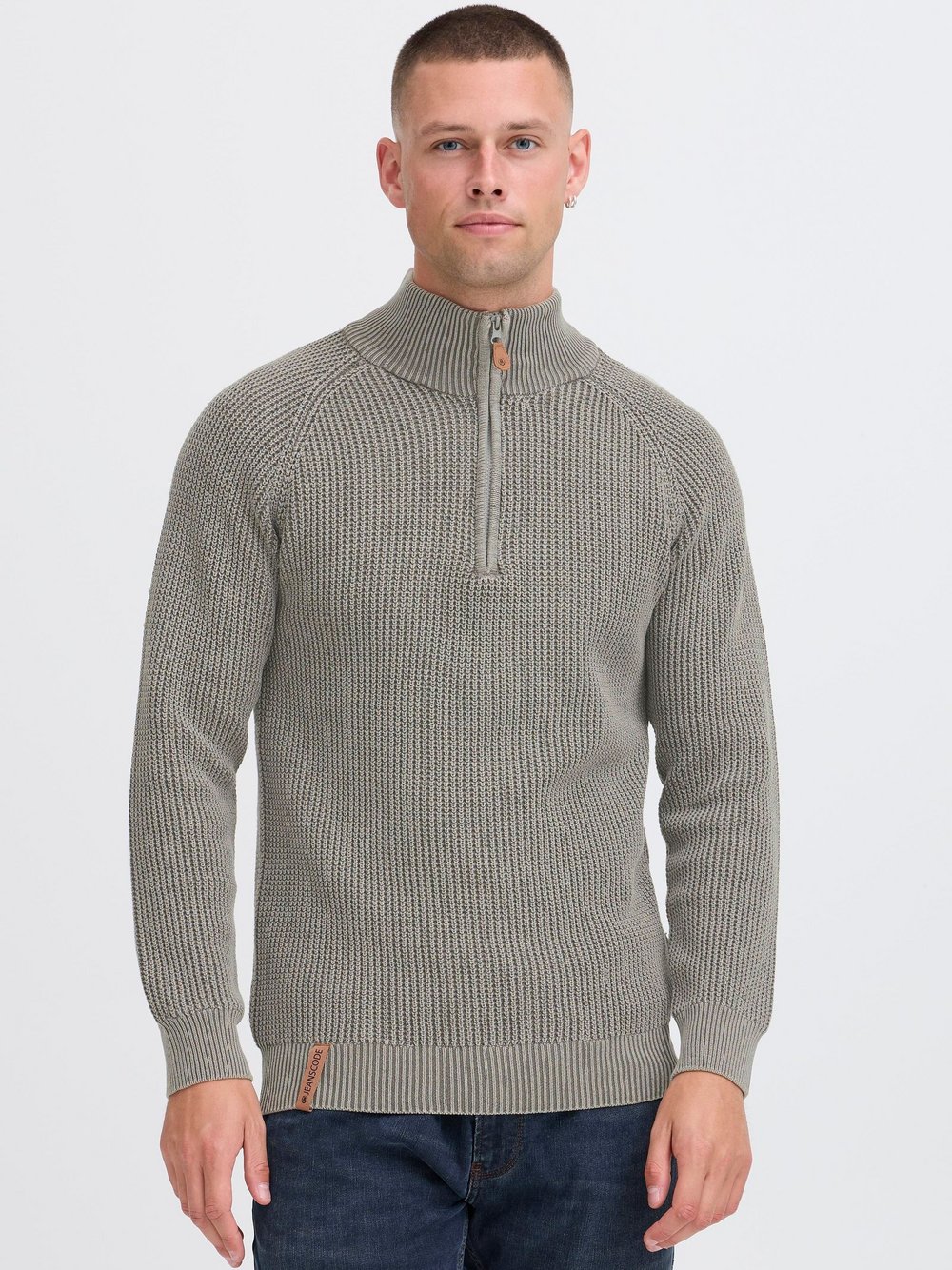 Indicode Troyer Herren Baumwolle grau, XXL