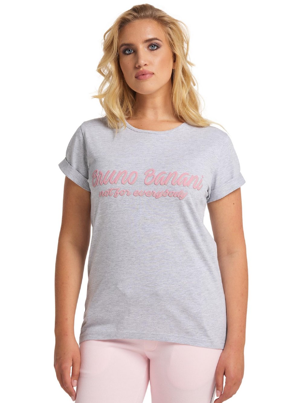 Thumbnail - Bruno Banani T-Shirt  Damen Baumwolle grau bedruckt, XXXL