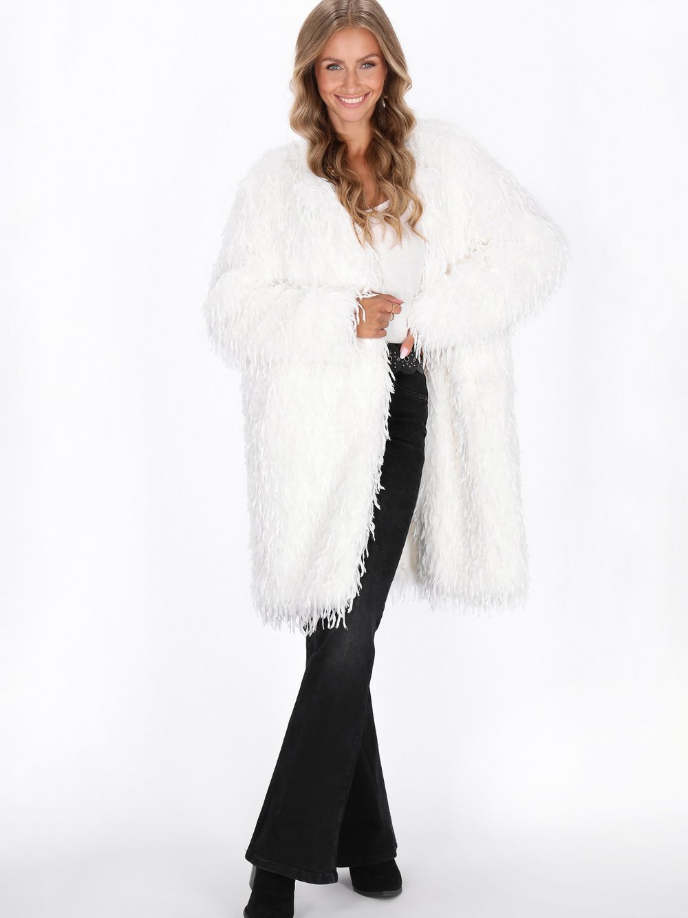 IZIA Mantel Damen weiß, M