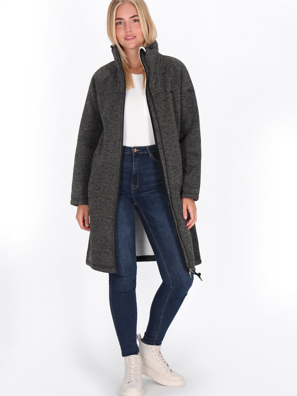 Schmuddelwedda Mantel Damen grau, S