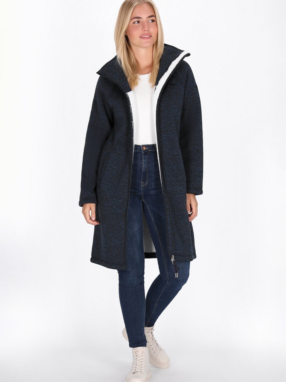 Schmuddelwedda Mantel Damen blau, S