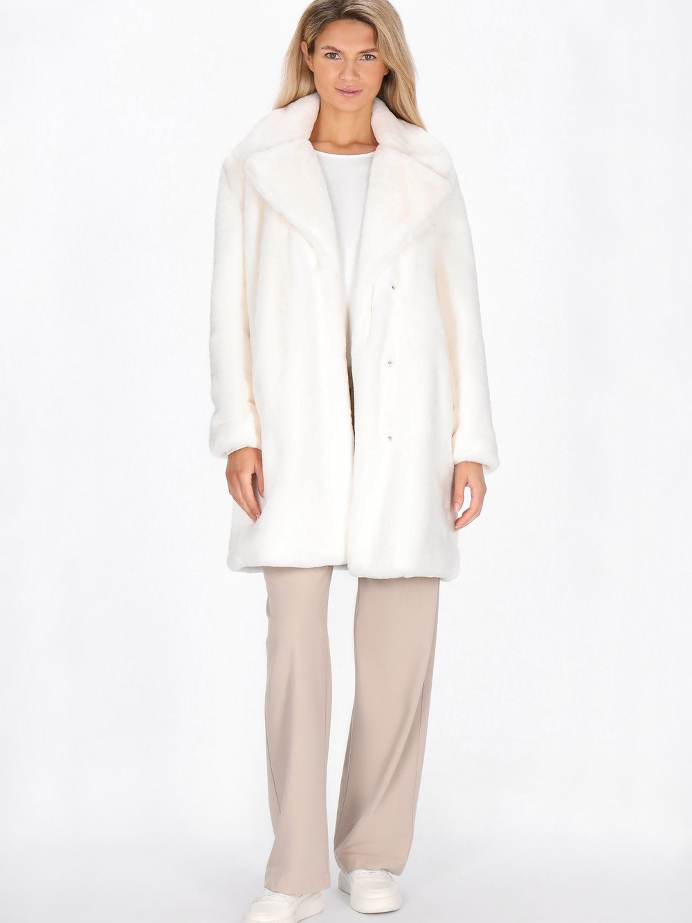 Usha Mantel Damen weiß, L