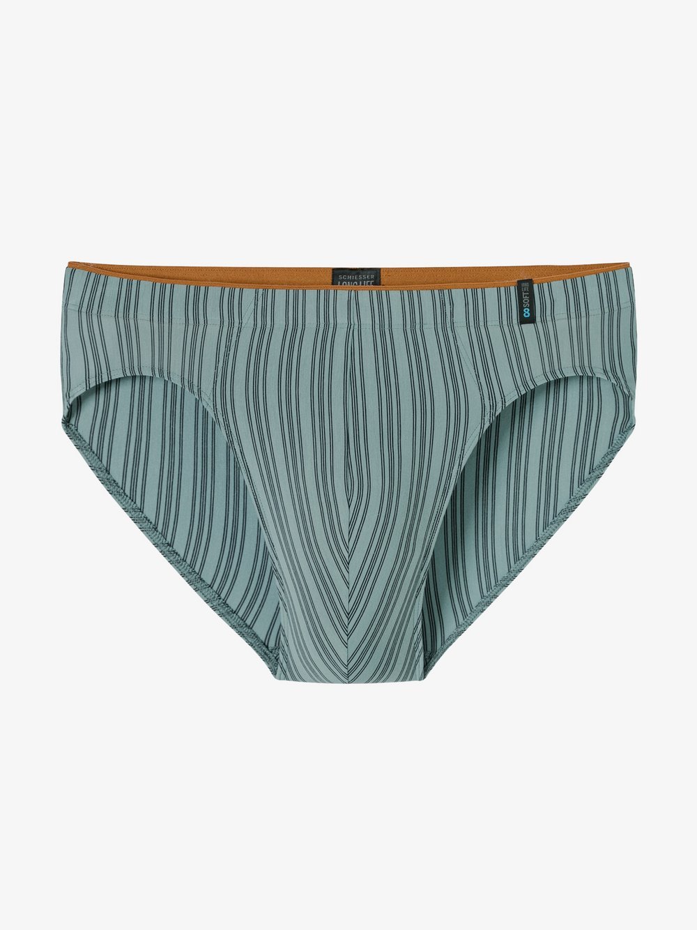 Thumbnail - Schiesser Minislip  Herren grün gestreift, 7