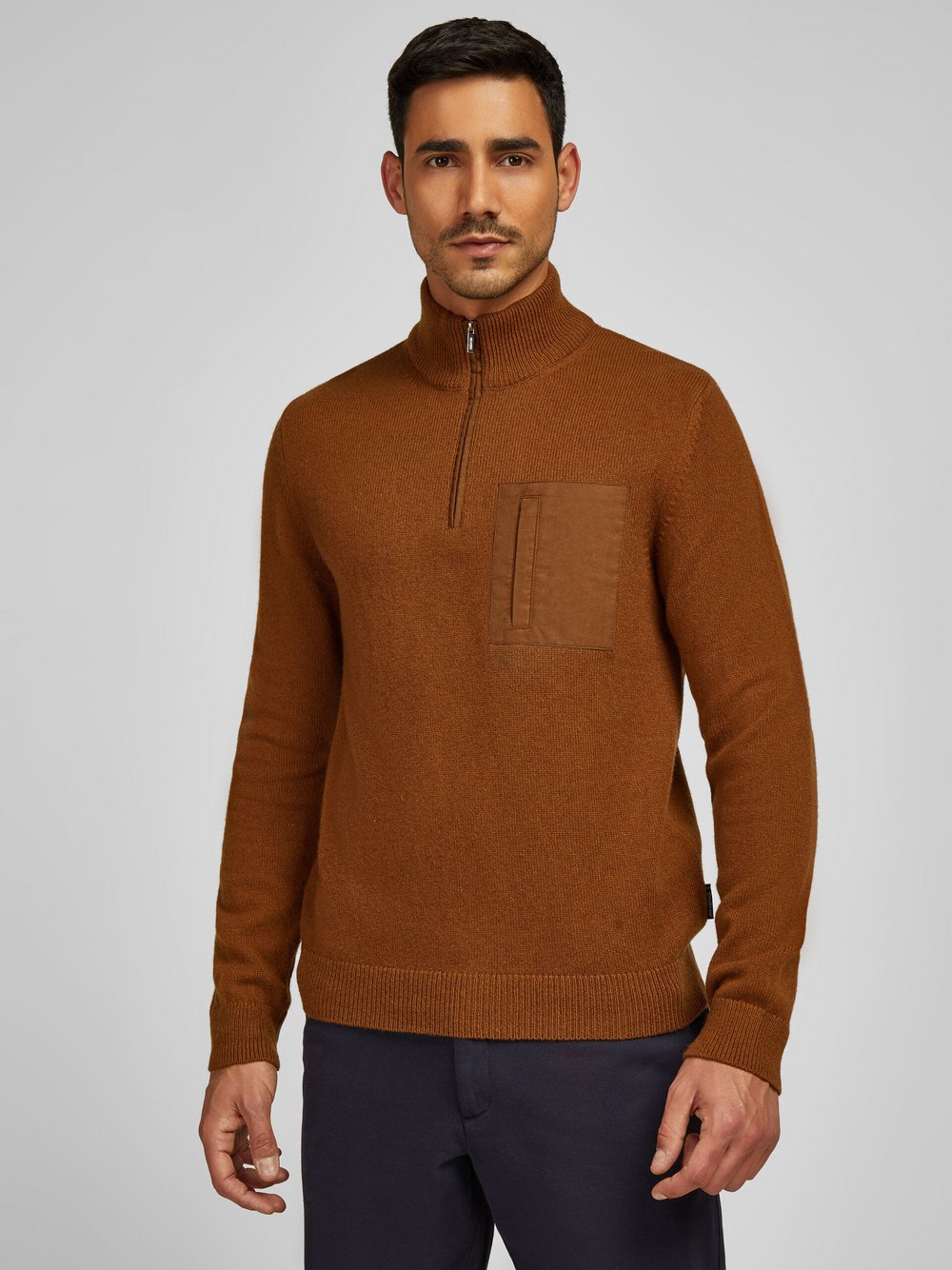 Daniel Hechter Pullover Herren Wolle braun, XXL