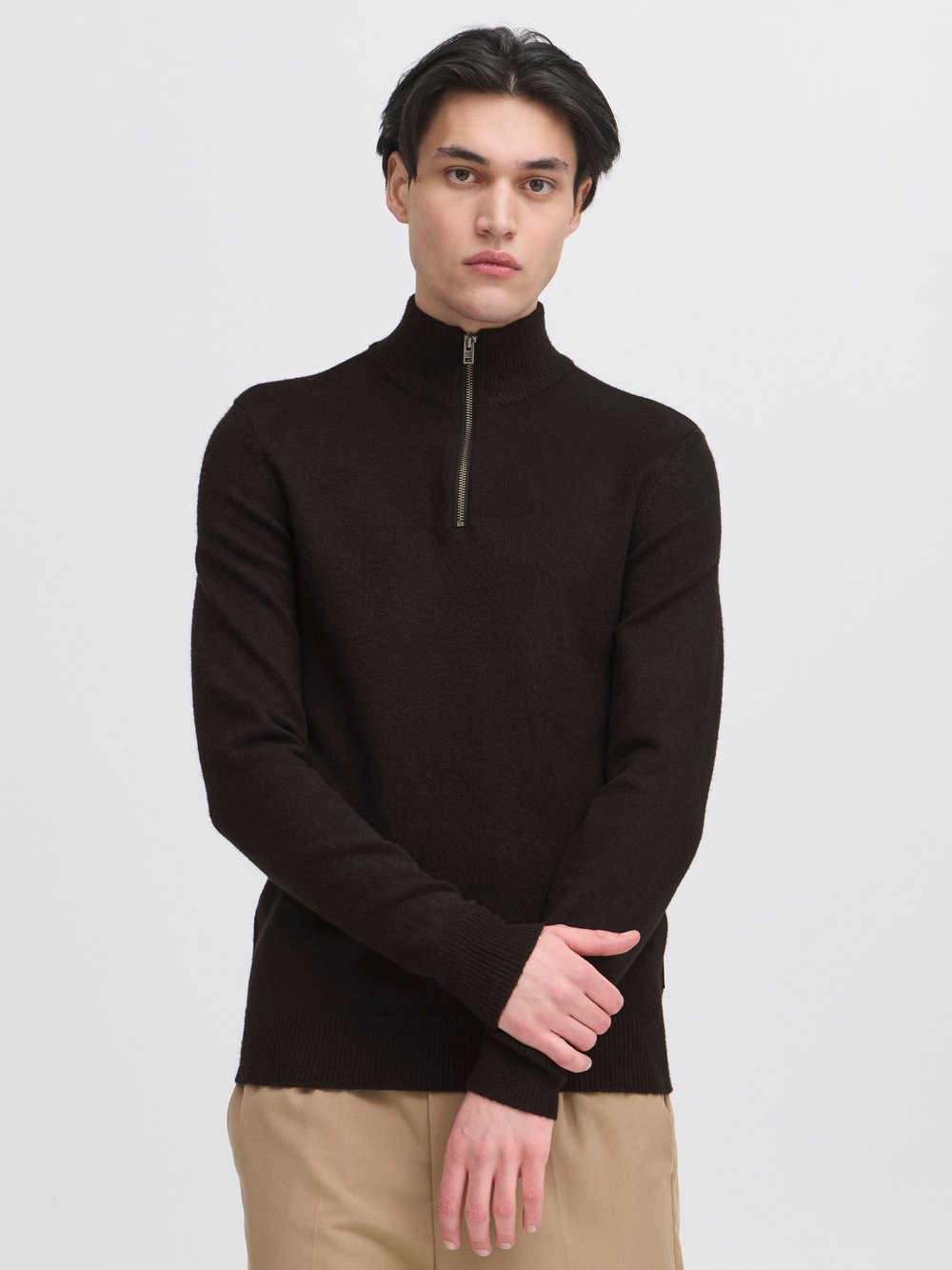Thumbnail - CASUAL FRIDAY Troyer Herren schwarz meliert, M