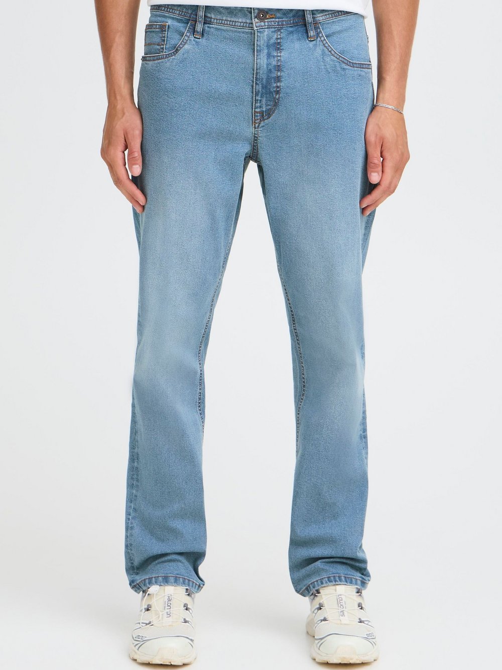 Solid Straight-Jeans Herren blau, 34-34