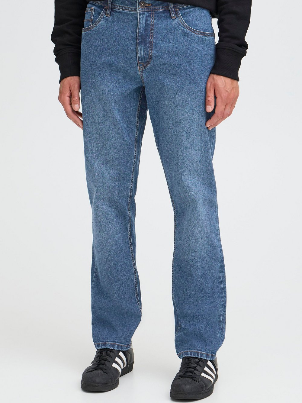 Solid Straight-Jeans Herren blau, 30-34