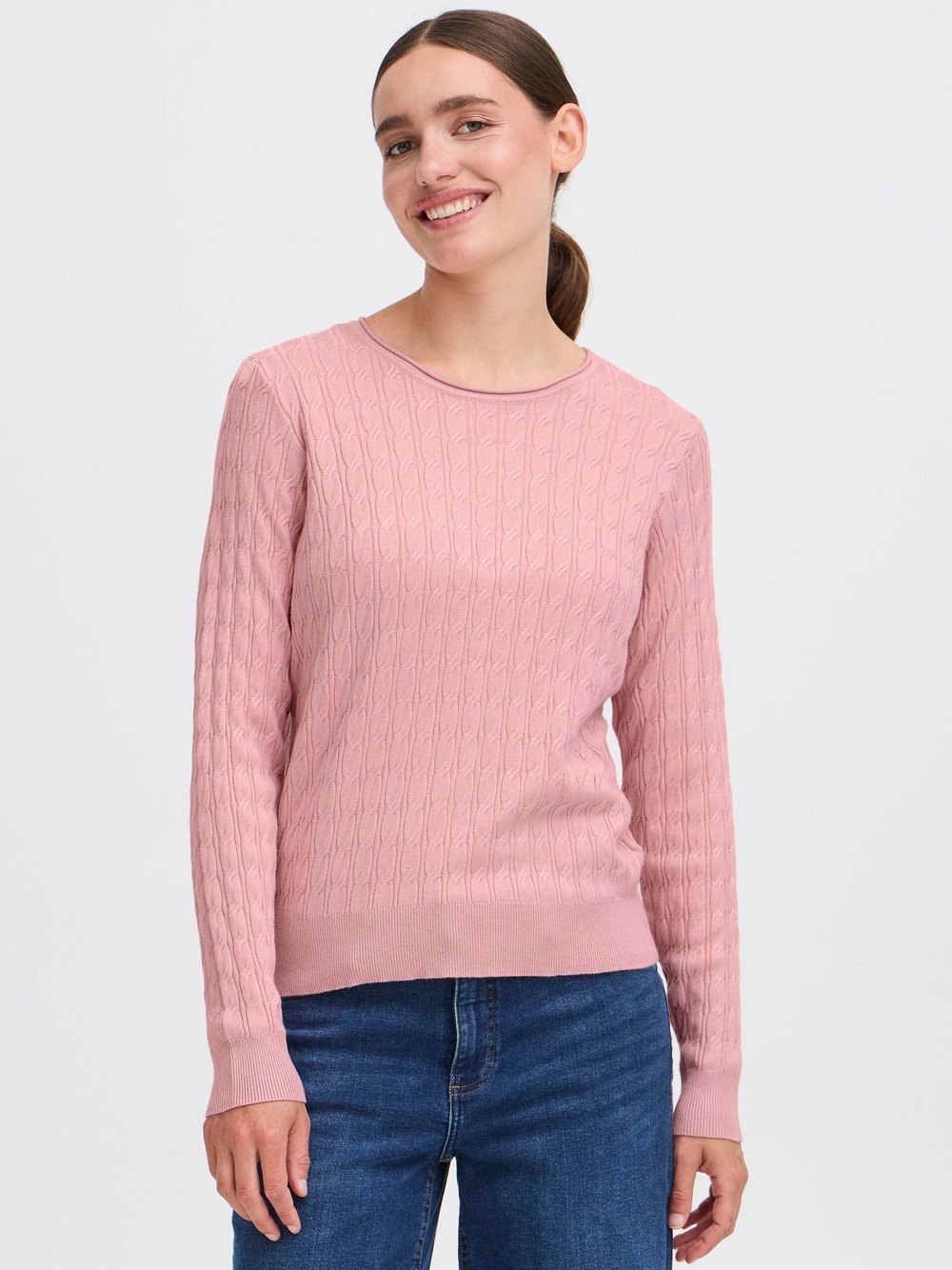 Thumbnail - OXMO Strickpullover Damen Viskose rosa, S