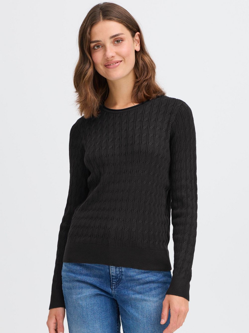 Thumbnail - OXMO Strickpullover Damen Viskose schwarz, XS