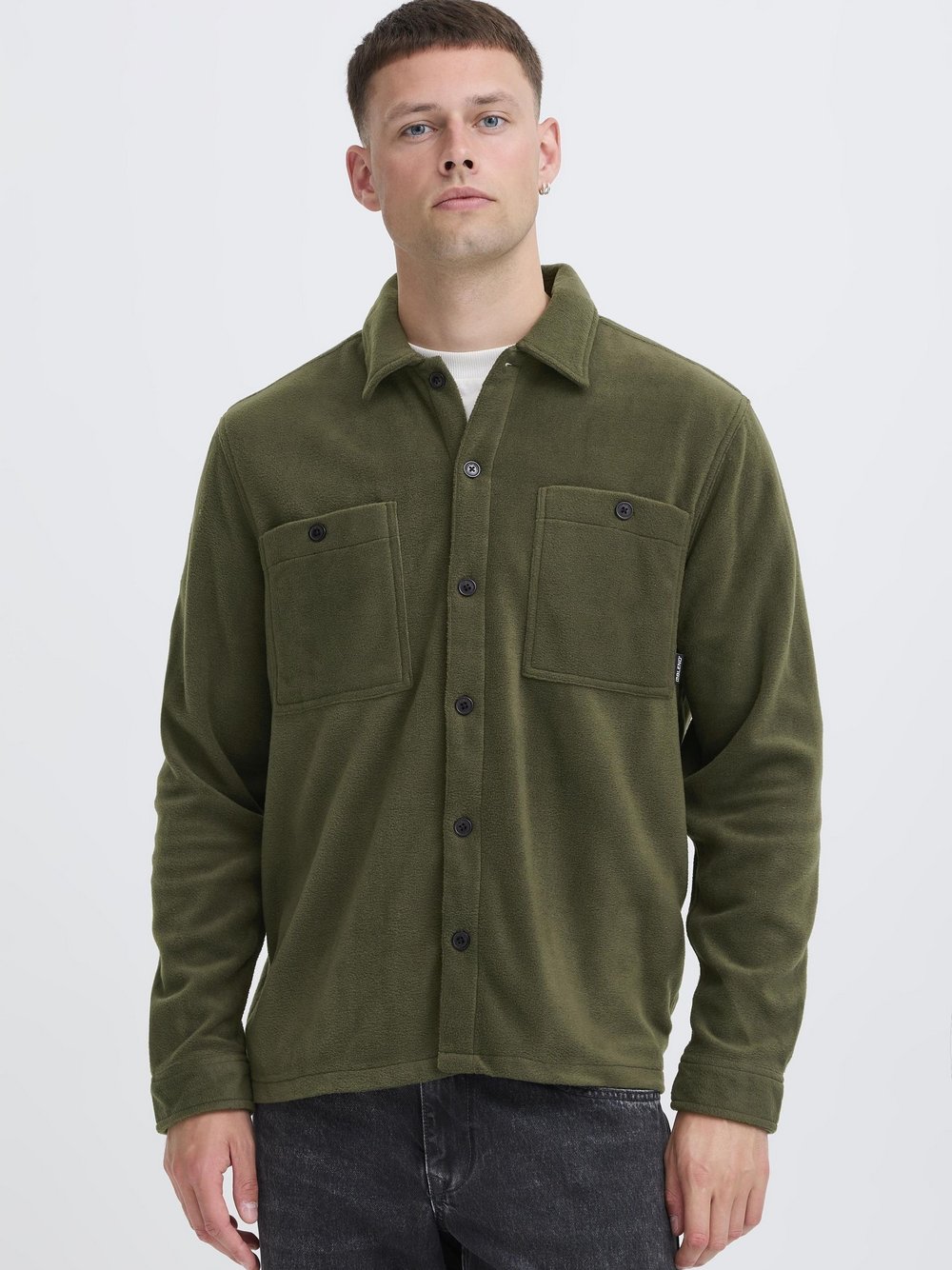BLEND Hemdjacke Herren grün, M