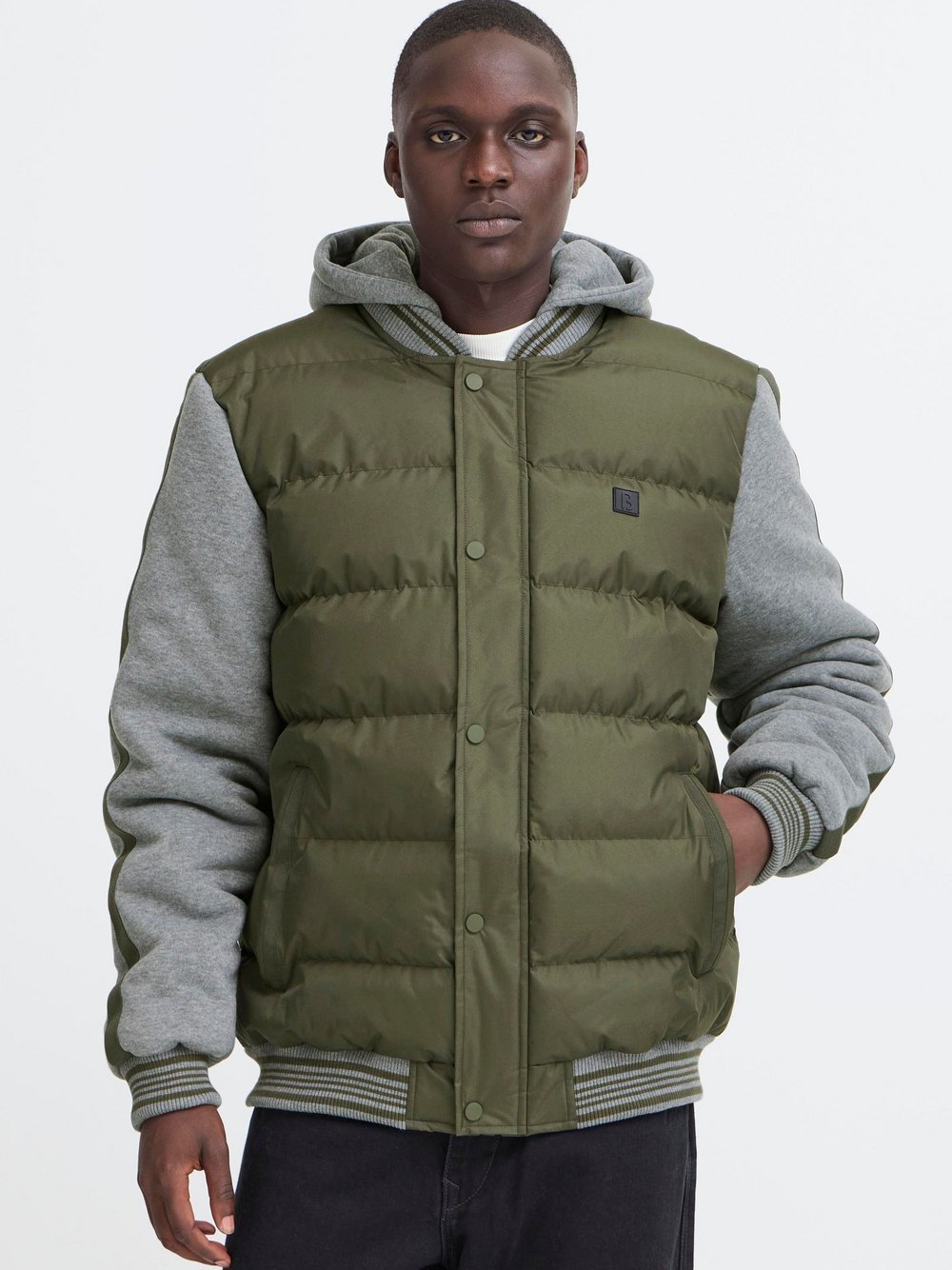 BLEND Collegejacke Herren grün, S
