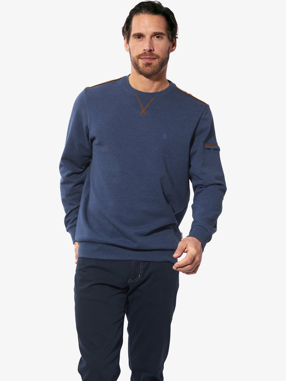 Thumbnail - BABISTA Sweatshirt Herren Baumwolle blau, S