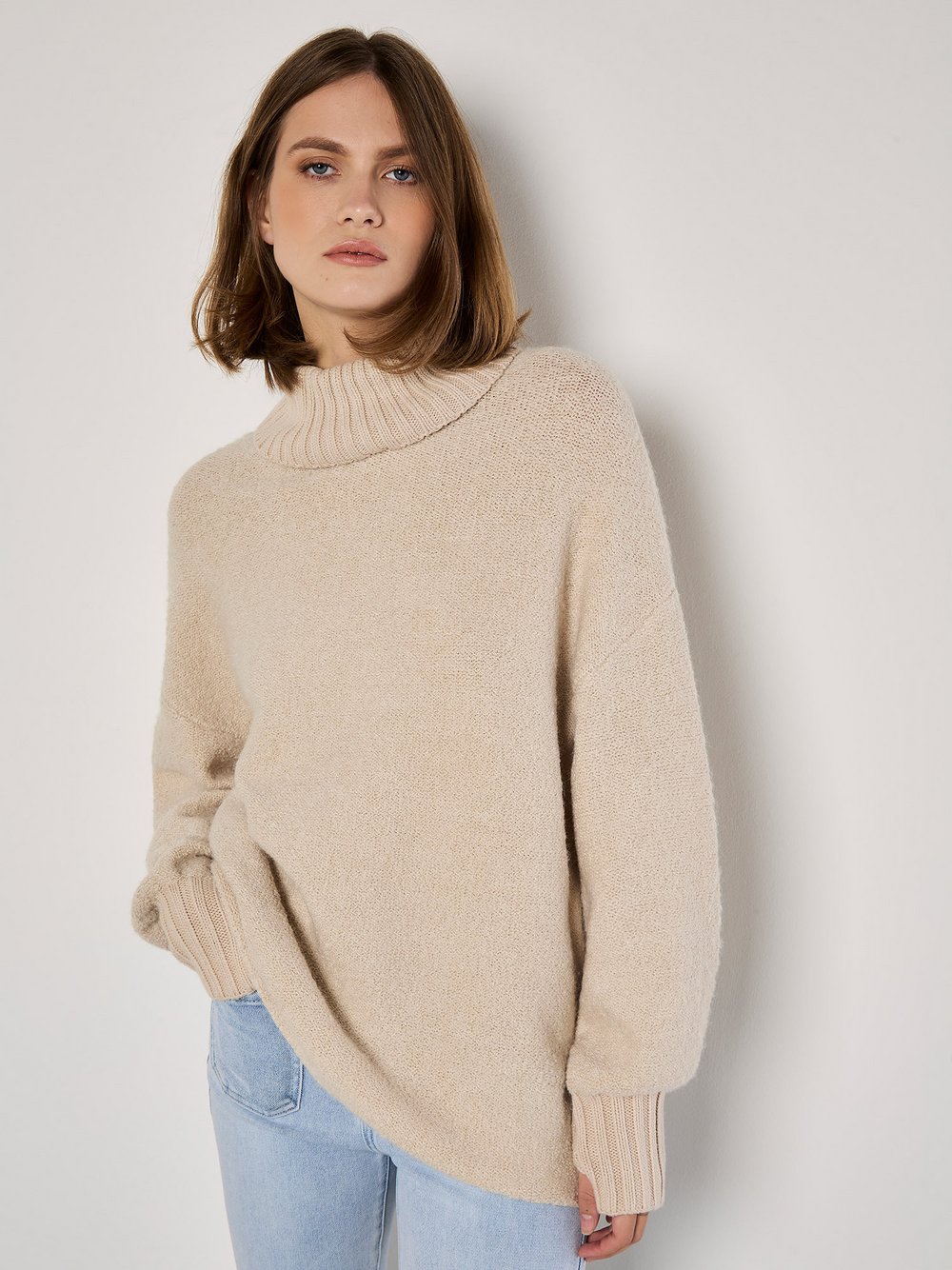 Thumbnail - Apricot Pullover Damen beige, 42
