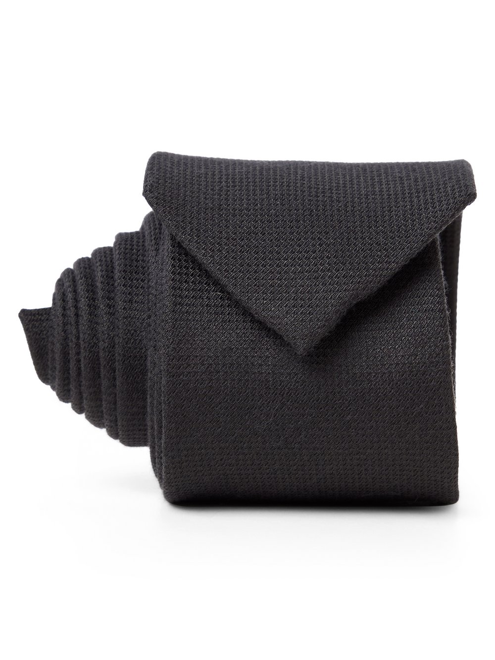 Andrew James Krawatte mit Seiden-Anteil Herren Baumwolle schwarz strukturiert, ONE SIZE