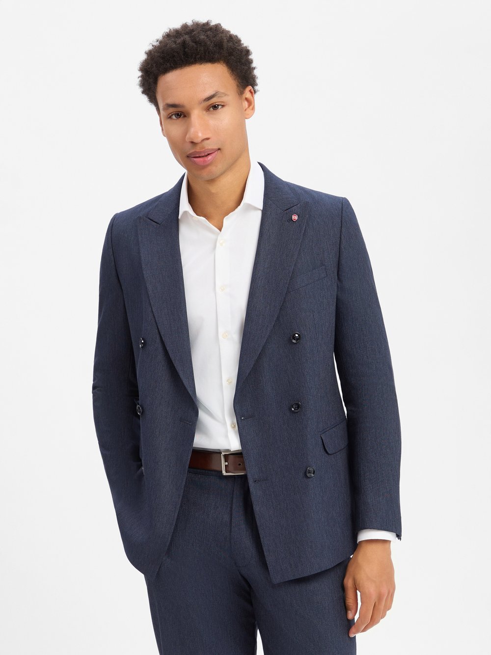 CG - CLUB of GENTS Baukasten-Sakko mit Leinen-Anteil Herren Regular Fit blau, 54