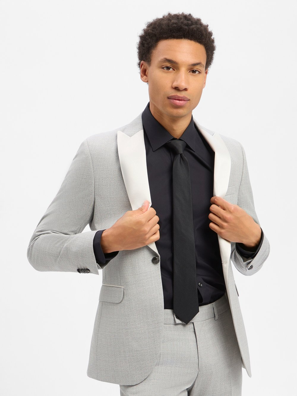 CG - CLUB of GENTS Baukasten-Sakko aus Schurwolle Herren Comfort Fit grau, 54