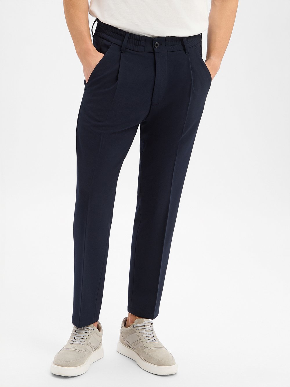 Drykorn Bundfaltenhose Herren blau, 34-32