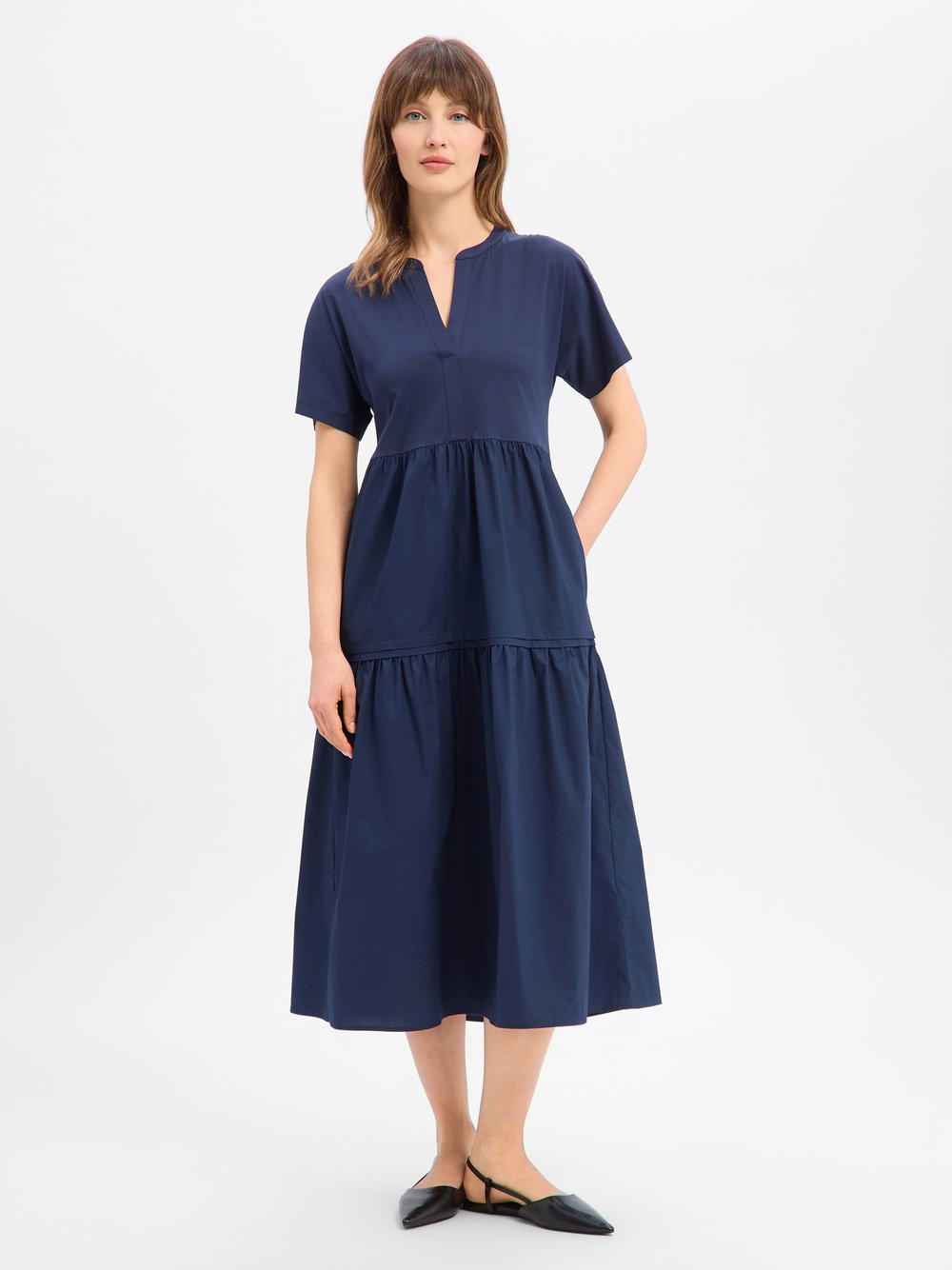 VAN GRAAF Weekend Max Mara Damen Marine Freizeitkleid Baumwolle (100%) Blau, Extra Klein