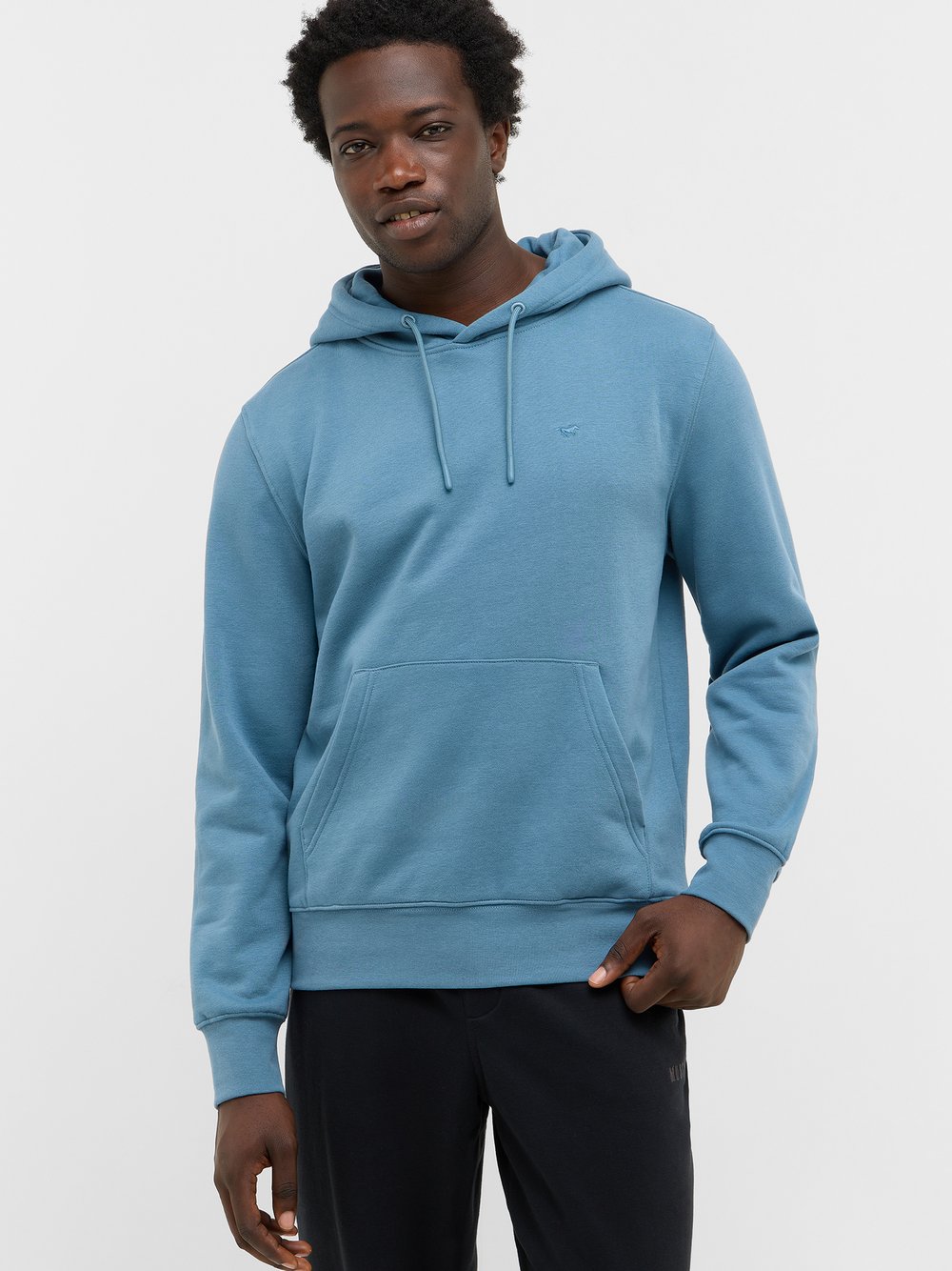 Thumbnail - Mustang Hoodie Herren Baumwolle blau, XXXL