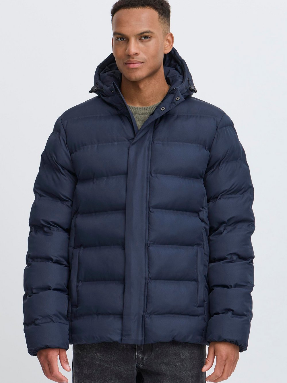 Thumbnail - Solid Steppjacke Herren blau, XXL