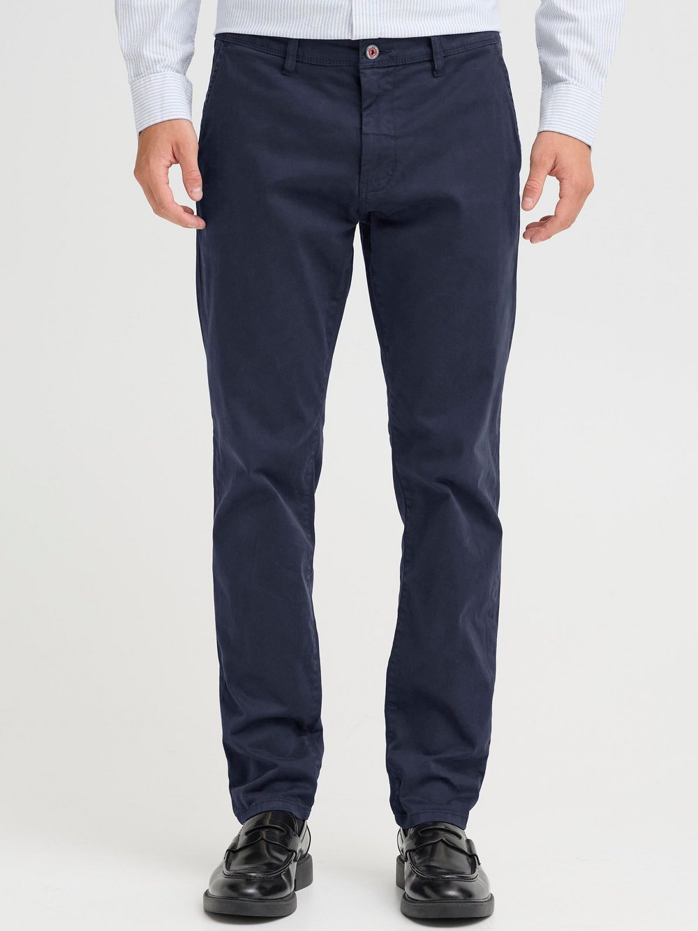 FQ1924 Chinohose Herren Baumwolle blau, 30-30