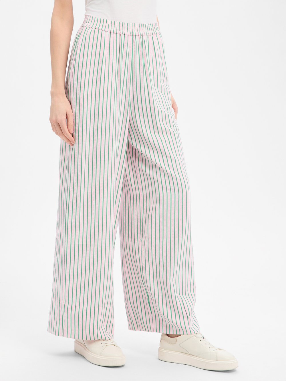EDITED Hose Damen mehrfarbig gestreift, 38