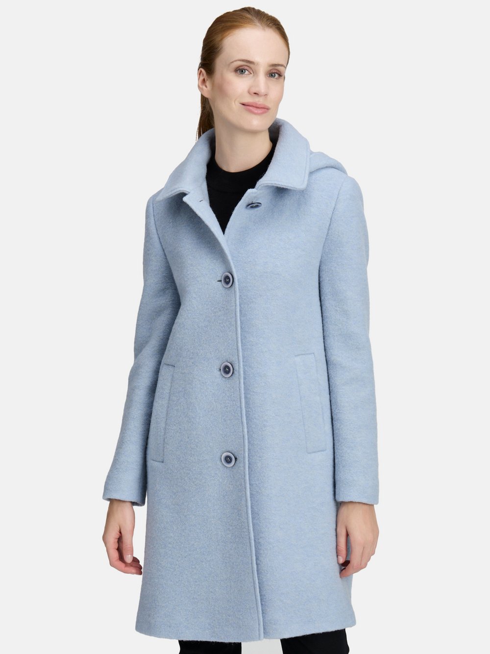 Betty Barclay Wollmantel Damen Wolle blau, 38