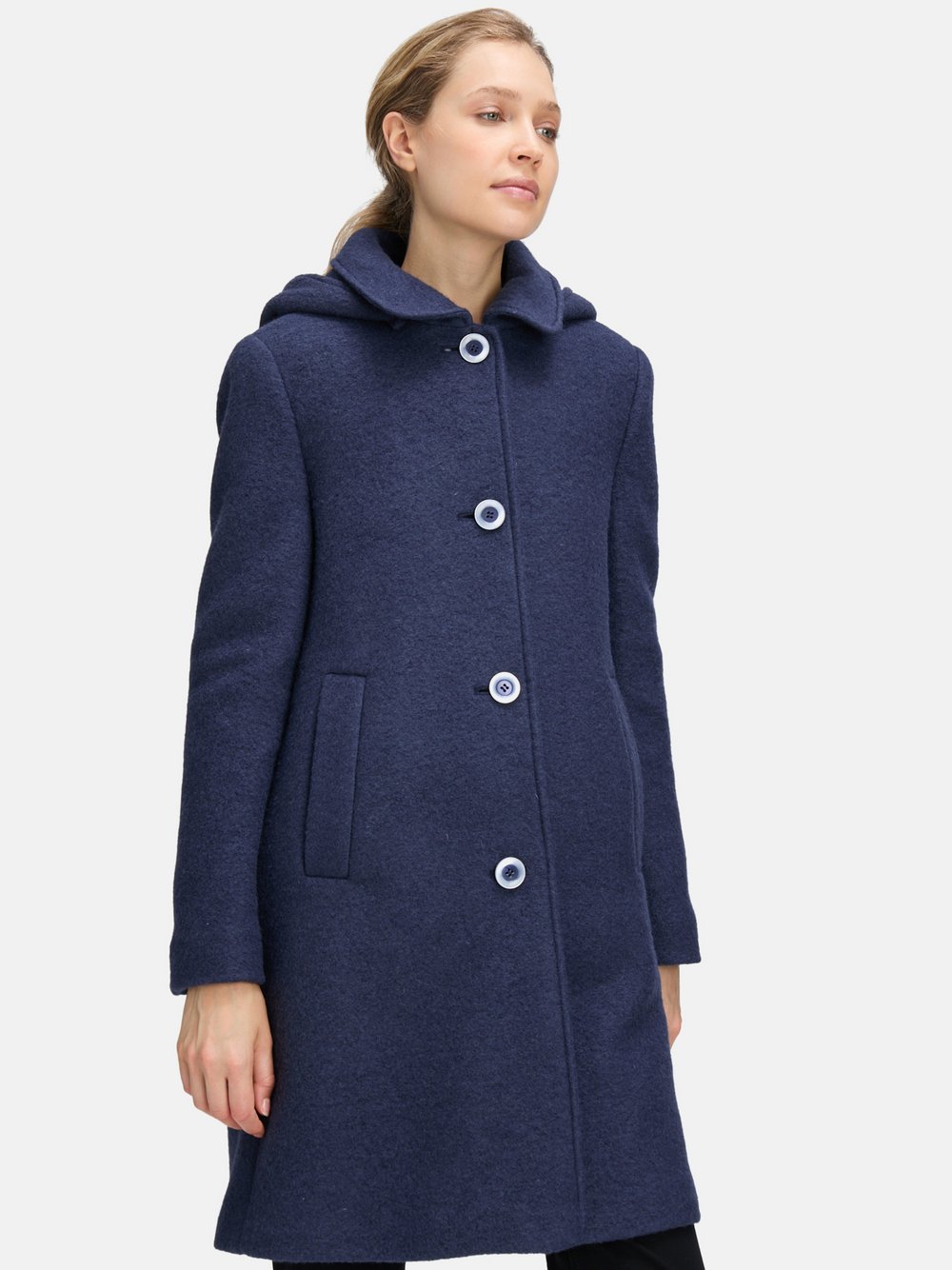 Betty Barclay Wollmantel Damen Wolle blau, 42