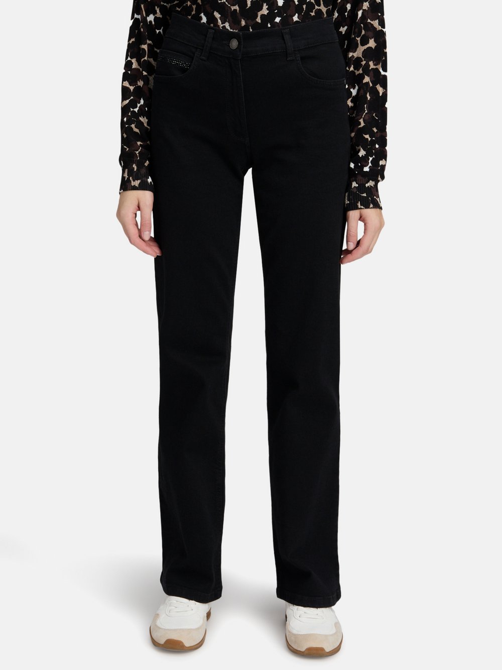 Betty Barclay Hose Damen Baumwolle schwarz, 34