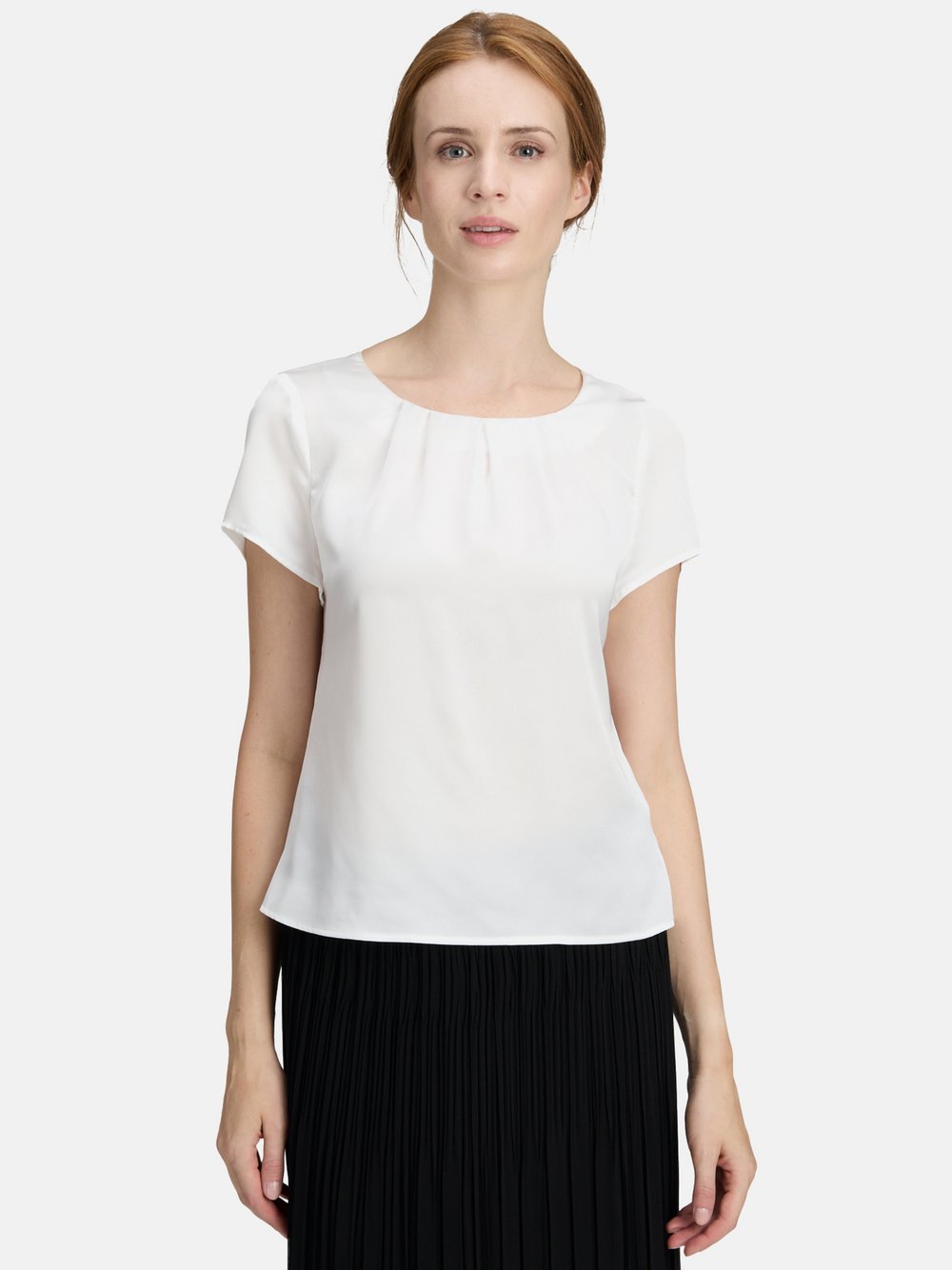 Vera Mont Satin-Bluse Damen weiß, 44