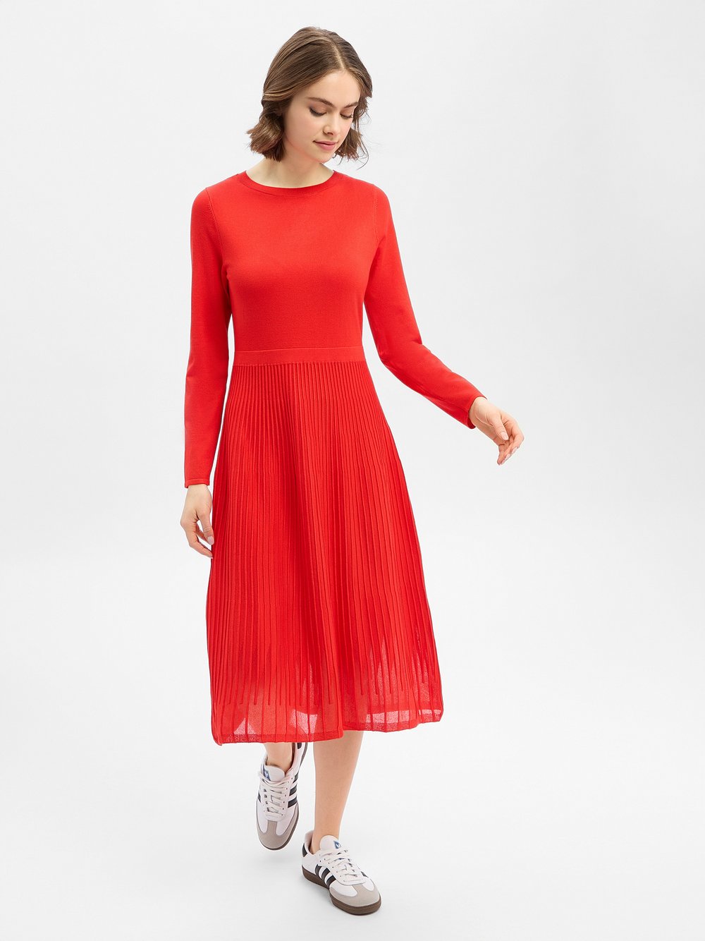 s.Oliver BLACK LABEL Strickkleid Damen rot, 40