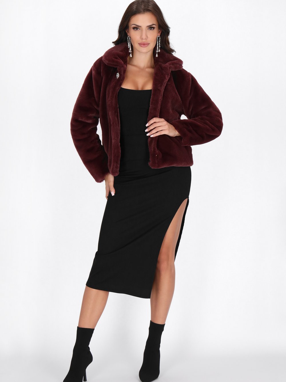 Faina Jacke Damen rot, S