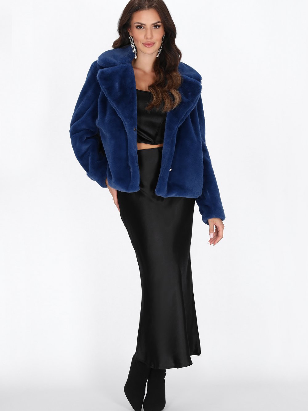 Faina Jacke Damen blau, M