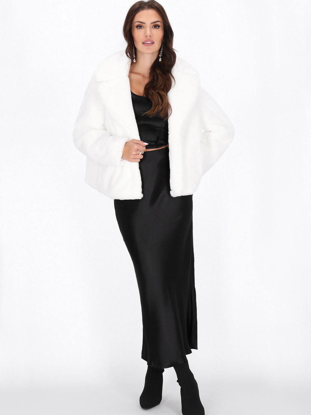 Faina Jacke Damen weiß, L