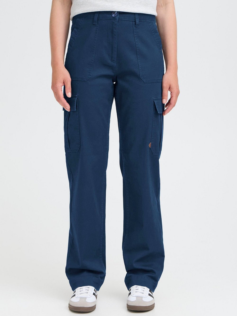 OXMO Cargohose Damen Baumwolle blau, 42-30