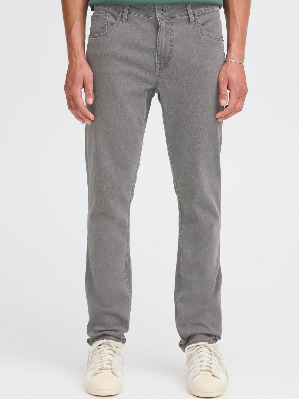 Solid Regular-fit-Jeans Herren grau, 38-32