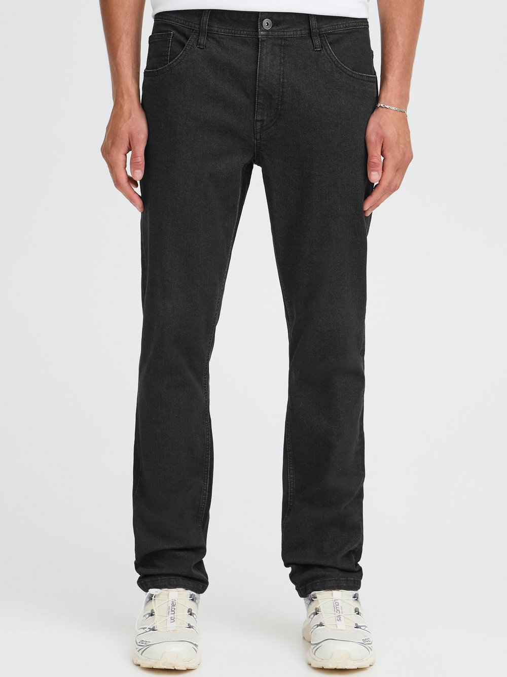 Solid Slim-fit-Jeans Herren schwarz, 36-34