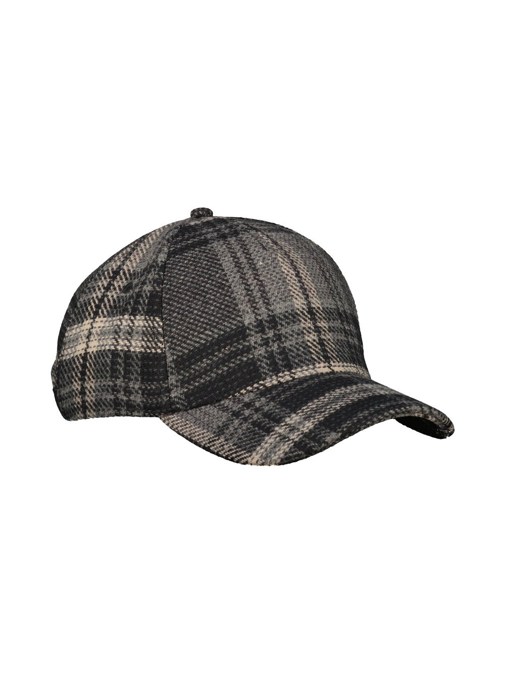 LERROS Baseball Cap Herren Wolle grau kariert, ONE SIZE