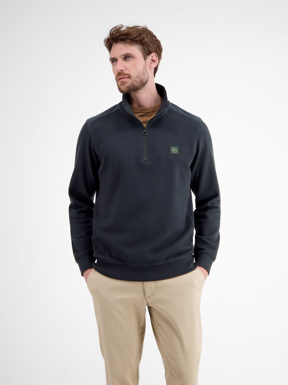 LERROS Sweatshirt Herren Baumwolle blau, XL