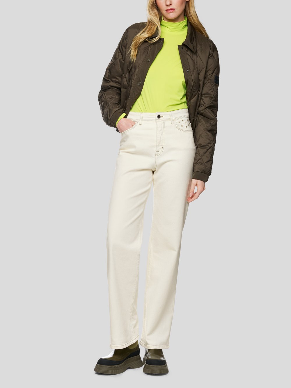 Marc Cain Jeans Damen Baumwolle weiß, 34