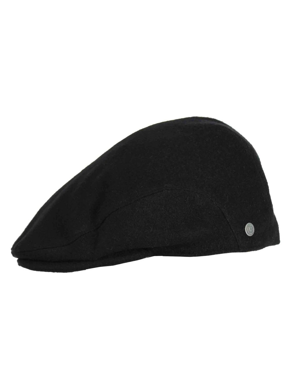 Bugatti Flatcap Herren Wolle schwarz, ONE SIZE