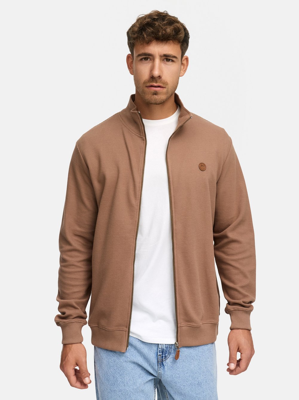 Indicode Strickjacke Herren Baumwolle braun, M