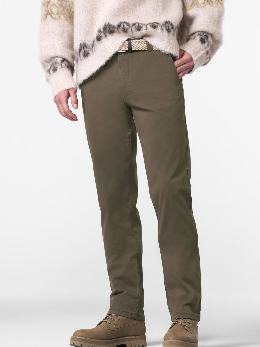 Thumbnail - MEYER Chinohose Herren Baumwolle braun, 23