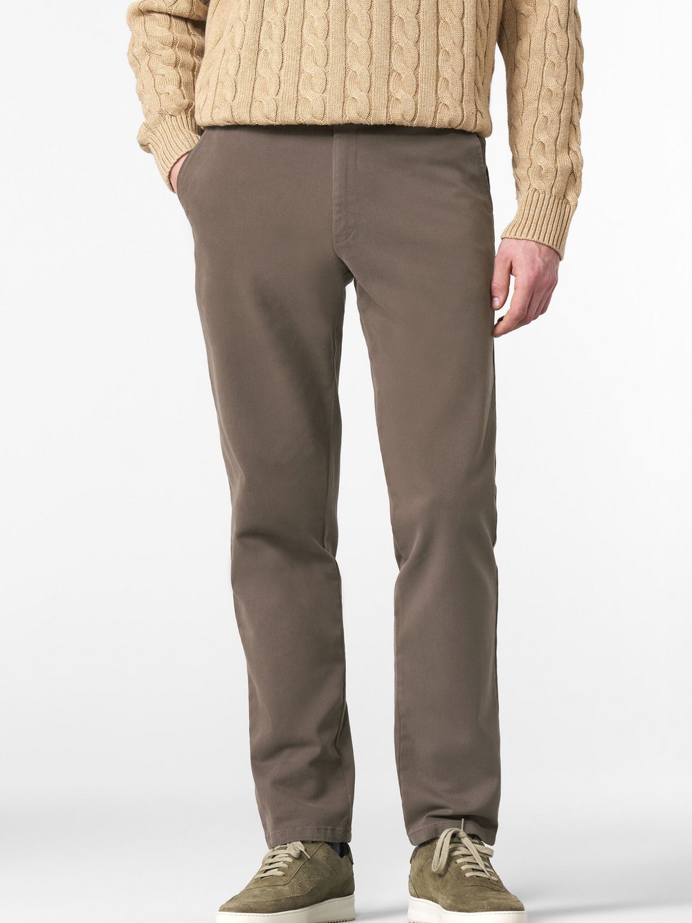 MEYER Chinohose Herren Baumwolle braun, 24