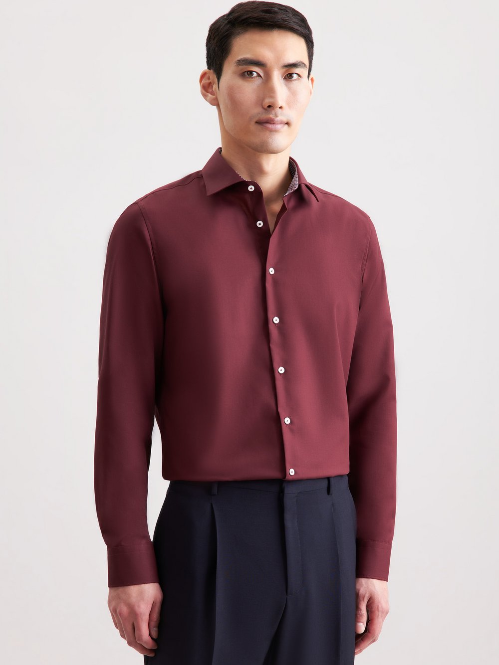 Thumbnail - Seidensticker Business Hemd Herren Slim Fit Baumwolle rot, 38