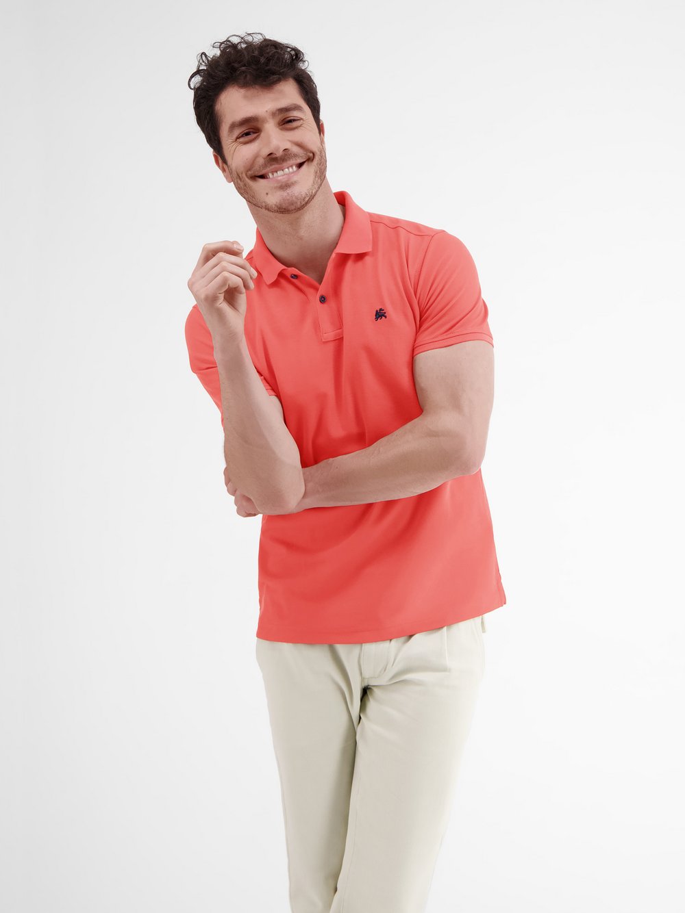 Thumbnail - LERROS Poloshirt Herren Baumwolle rot, M
