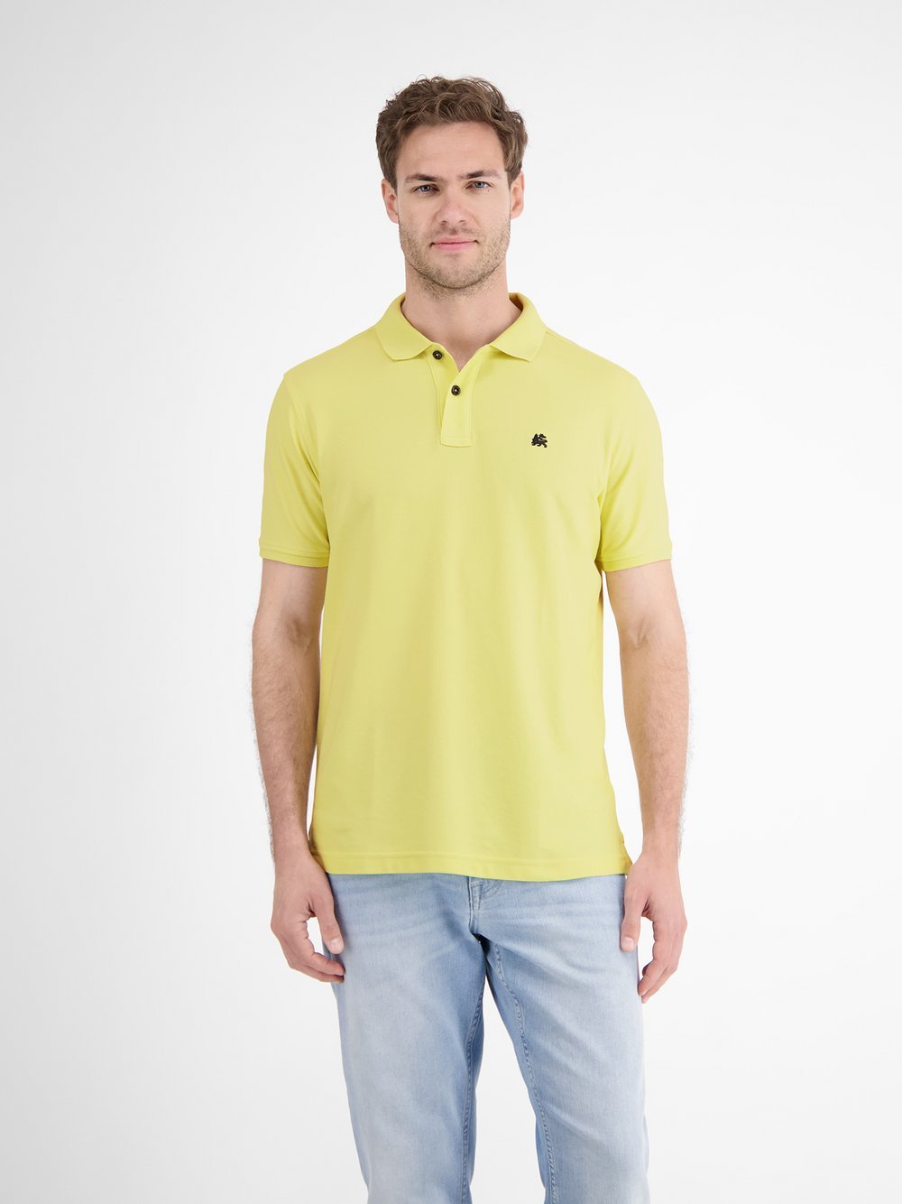 LERROS Poloshirt Herren Baumwolle gelb, XL